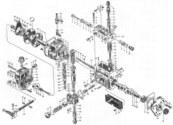 Ανταλλακτικό για κινητήρα ντίζελ 495AG - Αντλία ψεκασμού καυσίμου - 495A-30000