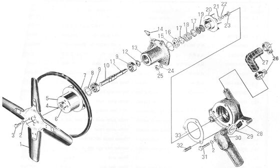 Ανταλλακτικό κινητήρα ντίζελ 495AG - Συγκρότημα αντλίας νερού - 495A-07000