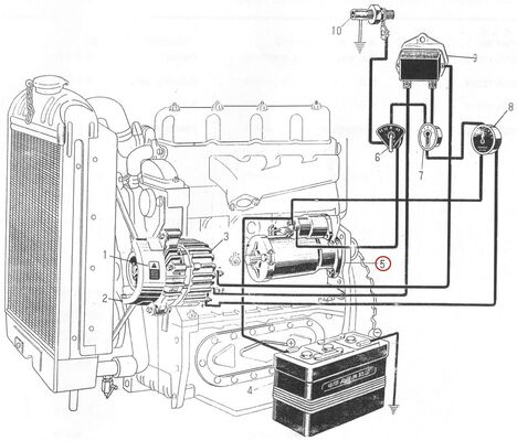 Ανταλλακτικό κινητήρα ντίζελ 495AG - Μίζα - QD1328C
