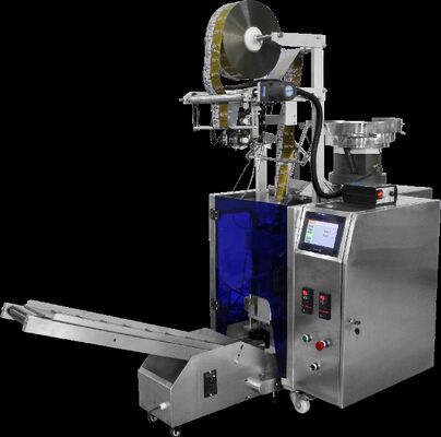 Μηχανή συσκευασίας αυτοματοποιημένων συσσωρευτών υψηλής ακρίβειας με έλεγχο PLC για καρφιά βίδες νιφάδες βίδες